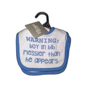 set of 2 New Gerber Onesies Brand Baby Boy Bibs